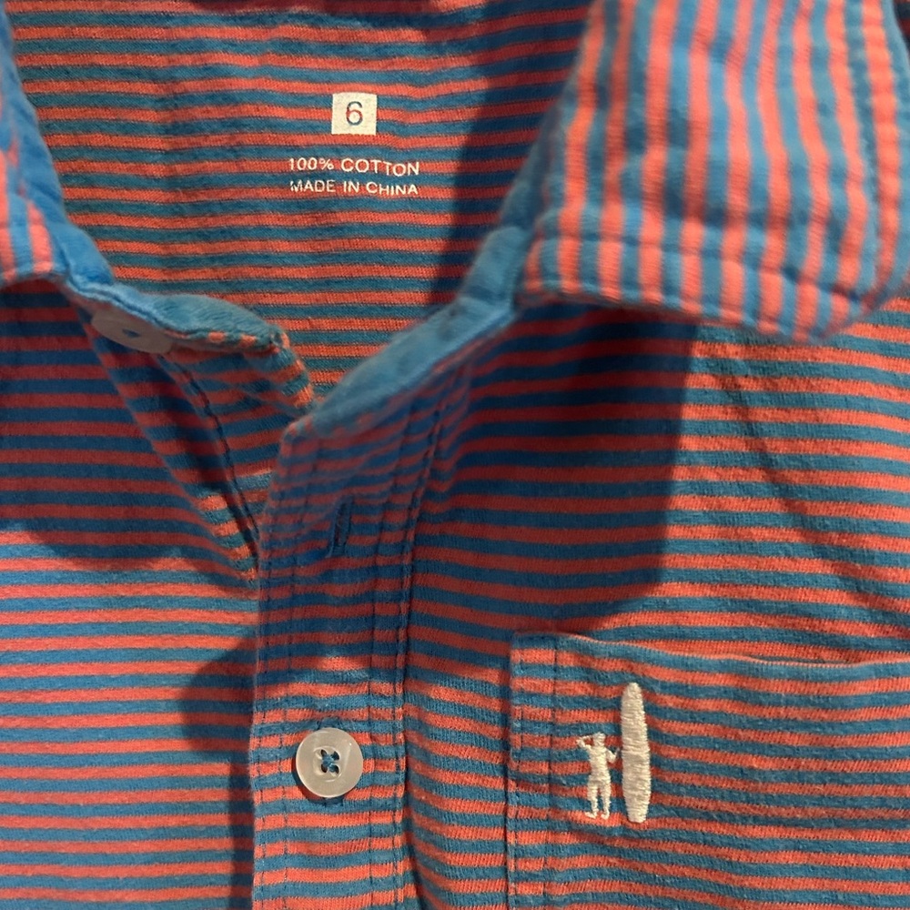 Kids Johnnie-O Hangin’ Out Polo Shirt size 6 - Picture 3 of 3
